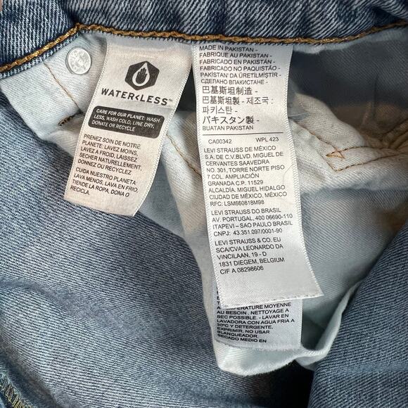 Levis 559 Jeans Mens 40x32 Blue Relaxed Straight Mid Rise Medium Wash Denim Y2K - Picture 6 of 11